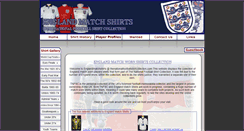 Desktop Screenshot of englandmatchshirts.com